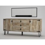 Κονσόλα Alora μπεζ χρώματος 180x45x78cm ed893 - Image 4