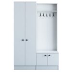 Έπιπλο εισόδου Bino άσπρο μελαμίνη 119 6x37 3x182 8εκ ed896 - Image 5