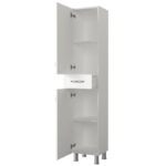 Ντουλάπι μπάνιου Monza χρώμα λευκό 35x31 3x179 ed898 - Image 3