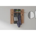 Έπιπλο εισόδου Mita καρυδί ανθρακί μελαμίνη 70x18x70εκ ed905