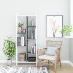 Βιβλιοθήκη Eden άσπρο ανθρακί μελαμίνη 63 2x25x160εκ ed9074