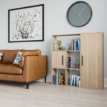 Βιβλιοθήκη Ridge oak μελαμίνη 120x25x123 6cm ed9078 - Image 4