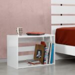 Κομοδίνο Fuego λευκό 60x33x43cm ed9082