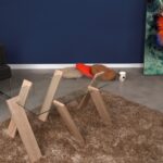 Τραπέζι σαλονιού Roman Maxi ανοιχτό δρυς μελαμίνη επιφάνεια γυαλί 92x57x41εκ ed9088