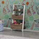 Ραφιέρα Low σκούρο δρυς μελαμίνη 59x35x120εκ ed9089