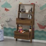 Ραφιέρα Low καρυδί μελαμίνη 59x35x120εκ ed9091 - Image 5