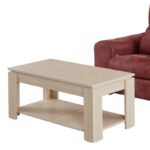 Τραπέζι σαλονιού Shelf Light Oak μελαμίνη 104x56x47εκ ed9093 - Image 5