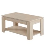 Τραπέζι σαλονιού Shelf Light Oak μελαμίνη 104x56x47εκ ed9093 - Image 3