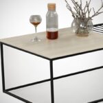 Τραπέζι σαλονιού Zinus δρυς μελαμίνη μεταλλικά πόδια 95x55x43εκ ed9097 - Image 5