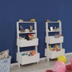 Βιβλιοθήκη ραφιέρα Only double άσπρο χρώμα μελαμίνη 59x35x120cm ed9106