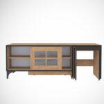 ΄΄Έπιπλο τηλεόρασης Revival oak 150x42x54cm μελαμίνη ed9114 - Image 3