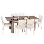 Τραπεζαρία Bois σκούρο δρυς μελαμίνη 78x90x150εκ ed9116 - Image 3