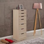 Συρταριέρα Flow δρυς μελαμίνη 44x40x130εκ ed9117