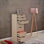 Συρταριέρα Flow δρυς μελαμίνη 44x40x130εκ ed9117 - Image 4