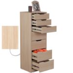 Συρταριέρα Flow δρυς μελαμίνη 44x40x130εκ ed9117 - Image 3