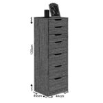 Συρταριέρα Flow δρυς μελαμίνη 44x40x130εκ ed9117 - Image 2