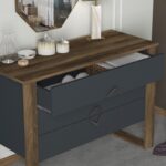 Συρταριέρα Bumerang καρυδί ανθρακί 110x44 8x76cm ed911 - Image 5