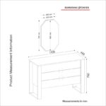 Συρταριέρα Bumerang καρυδί ανθρακί 110x44 8x76cm ed911 - Image 2