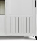 Ντουλάπα ρούχων Pasific 120x60x216cm άσπρη μελαμίνη ed9133 - Image 5