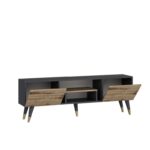 Έπιπλο τηλεόρασης Irma καρυδί ανθρακί 150x29 6x41 6cm ed9152 - Image 3