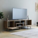 Έπιπλο τηλεόρασης Irma καρυδί 150x29 6x41 6cm ed9153 - Image 5