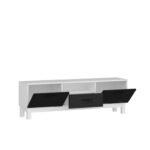 Έπιπλο τηλεόρασης Suzi Marble άσπρο μαύρο 150x35 3x48 8cm ed9156 - Image 3