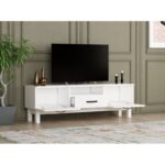 Έπιπλο τηλεόρασης Suzi άσπρο 150x35 3x48 8cm ed9157 - Image 5