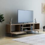 Έπιπλο tv Rudy καρυδί 180x29 6x41 6cm ed9162 - Image 5