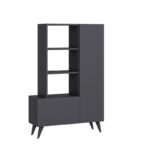 Παπουτσοθήκη Agosto ανθρακί 80x31 5x121cm μελαμίνη ed9163 - Image 4