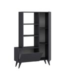 Παπουτσοθήκη Agosto ανθρακί 80x31 5x121cm μελαμίνη ed9163 - Image 3