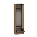Ντουλάπα ρούχων Santa καρυδί μελαμίνη 60x47 1x187cm ed9174 - Image 3
