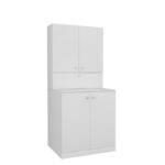 Ραφιέρα πλυντηρίου Palmira άσπρο μελαμίνη 70x67x90εκ ed9180 - Image 5