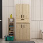 Ραφιέρα πλυντηρίου Palmira δρυς μελαμίνη 70x67x90εκ ed9182 - Image 5