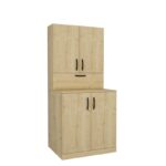 Ραφιέρα πλυντηρίου Palmira δρυς μελαμίνη 70x67x90εκ ed9182 - Image 4