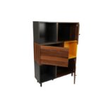 Βιβλιοθήκη Volo καρυδί ανθρακί χρώμα μελαμίνη 110x30x140cm ed918 - Image 3