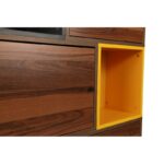 Βιβλιοθήκη Volo καρυδί ανθρακί χρώμα μελαμίνη 110x30x140cm ed918 - Image 5