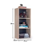 Βιβλιοθήκη Trio δρυς μελαμίνη 39x32x88εκ ed9199 - Image 2