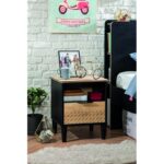 Κομοδίνο Nero 44x40x54cm μελαμίνη ed9203