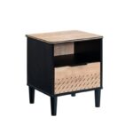 Κομοδίνο Nero 44x40x54cm μελαμίνη ed9203 - Image 3