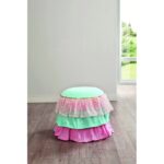 Σκαμπό Rose Ottoman ροζ 50x50x50εκ ed9204