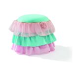 Σκαμπό Rose Ottoman ροζ 50x50x50εκ ed9204 - Image 3