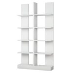 Βιβλιοθήκη Ikiz άσπρο μελαμίνη 100x25 8x187εκ ed920 - Image 3