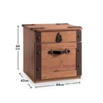 Κομοδίνο Pirata 44x42x44cm μοριοσανίδα ed9225 - Image 2