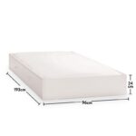 Κρεβάτι Pull out άσπρο μελαμίνη 96x24x193εκ ed9228 - Image 3