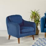 Πολυθρόνα Solo μπλε 71x84x77cm ed922