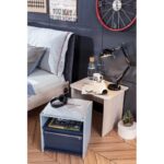 Κομοδίνο Trio με συρτάρι 55x48x41cm μελαμίνη ed9246