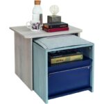 Κομοδίνο Trio με συρτάρι 55x48x41cm μελαμίνη ed9246 - Image 3