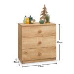 Συρταριέρα Mocha μελαμίνη 73x43x75cm ed9255 - Image 4