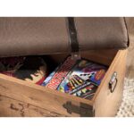 Σκαμπό Pirate Chest καφέ μελαμίνη 92x45x49εκ ed9269 - Image 4