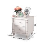 Κομοδίνο Romantica μελαμίνη 50x42x56cm ed9275 - Image 2